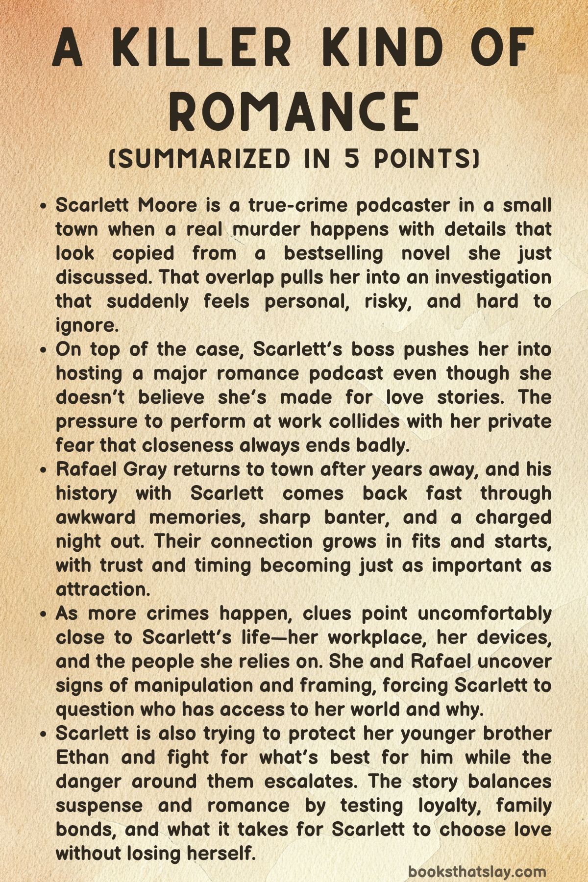 A Killer Kind of Romance Summary