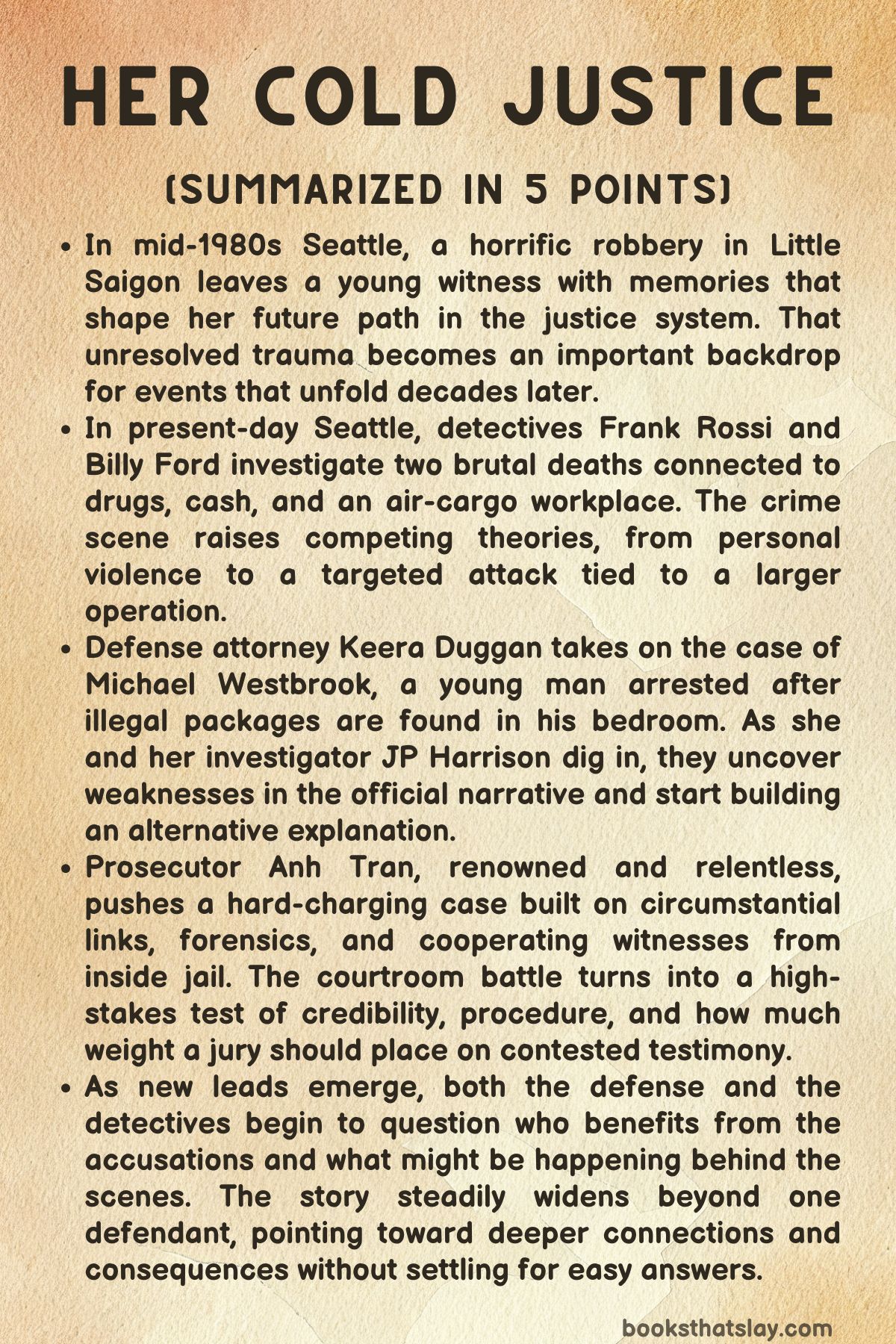 Her Cold Justice Summary