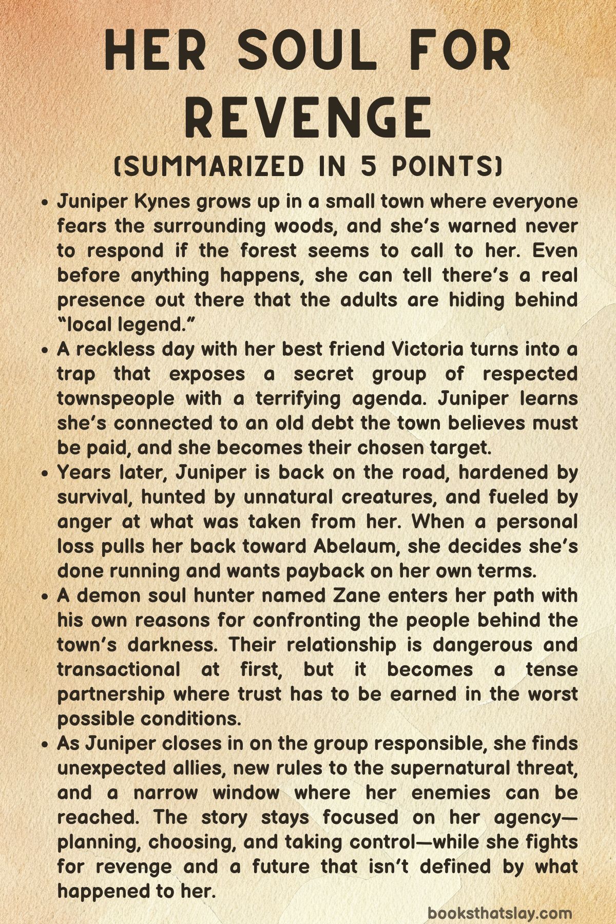 Her Soul For Revenge Summary