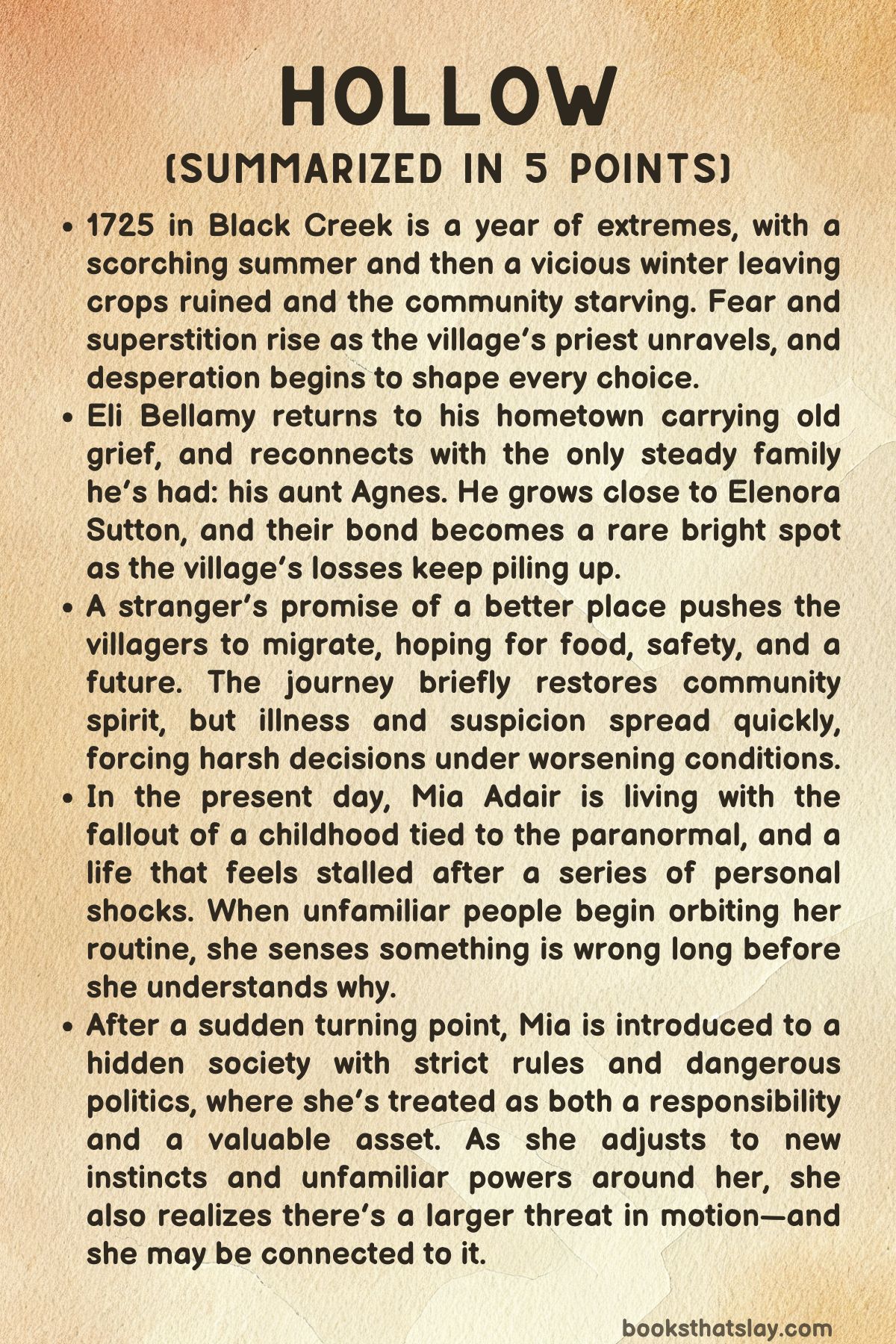 Hollow by Celina Myers Summary