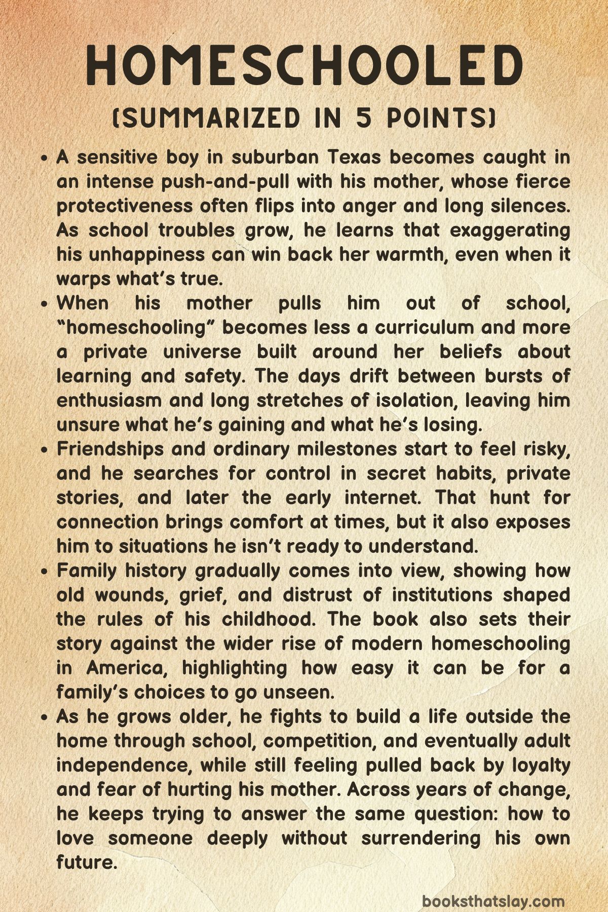 Homeschooled by Stefan Merrill Block Summary