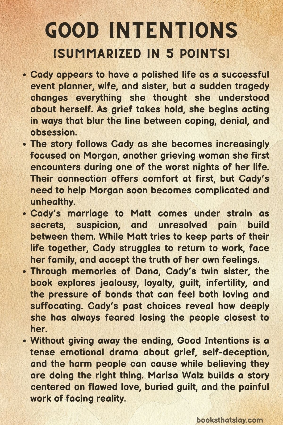Good Intentions Summary