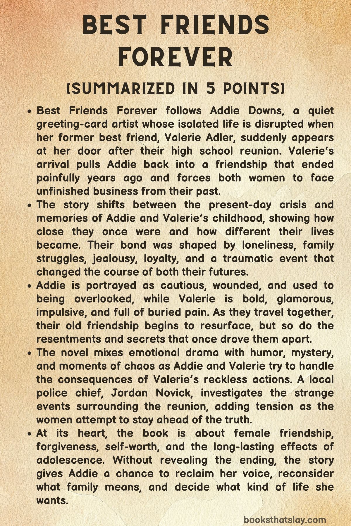 Best Friends Forever Summary