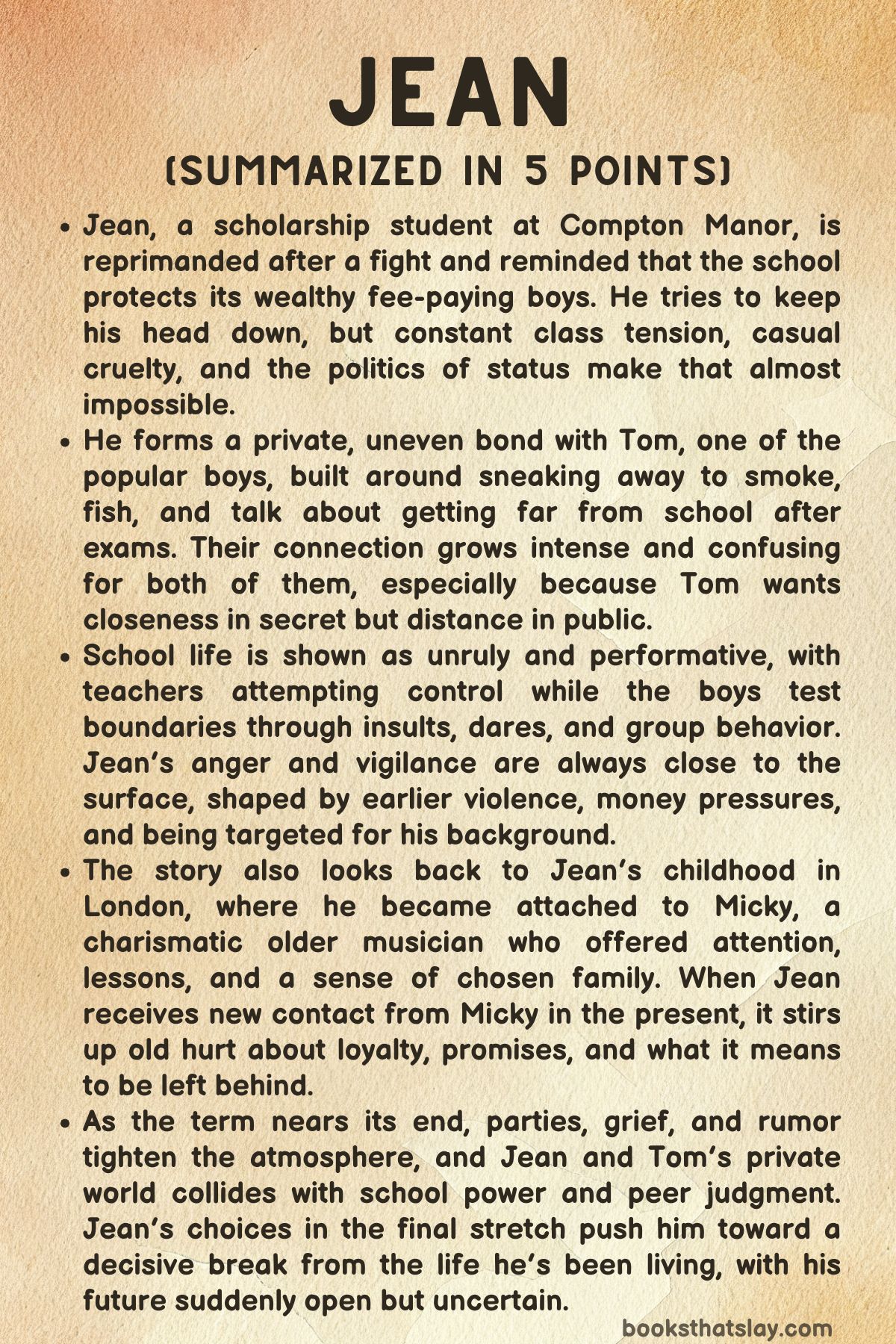 Jean by Madeleine Dunnigan Summary