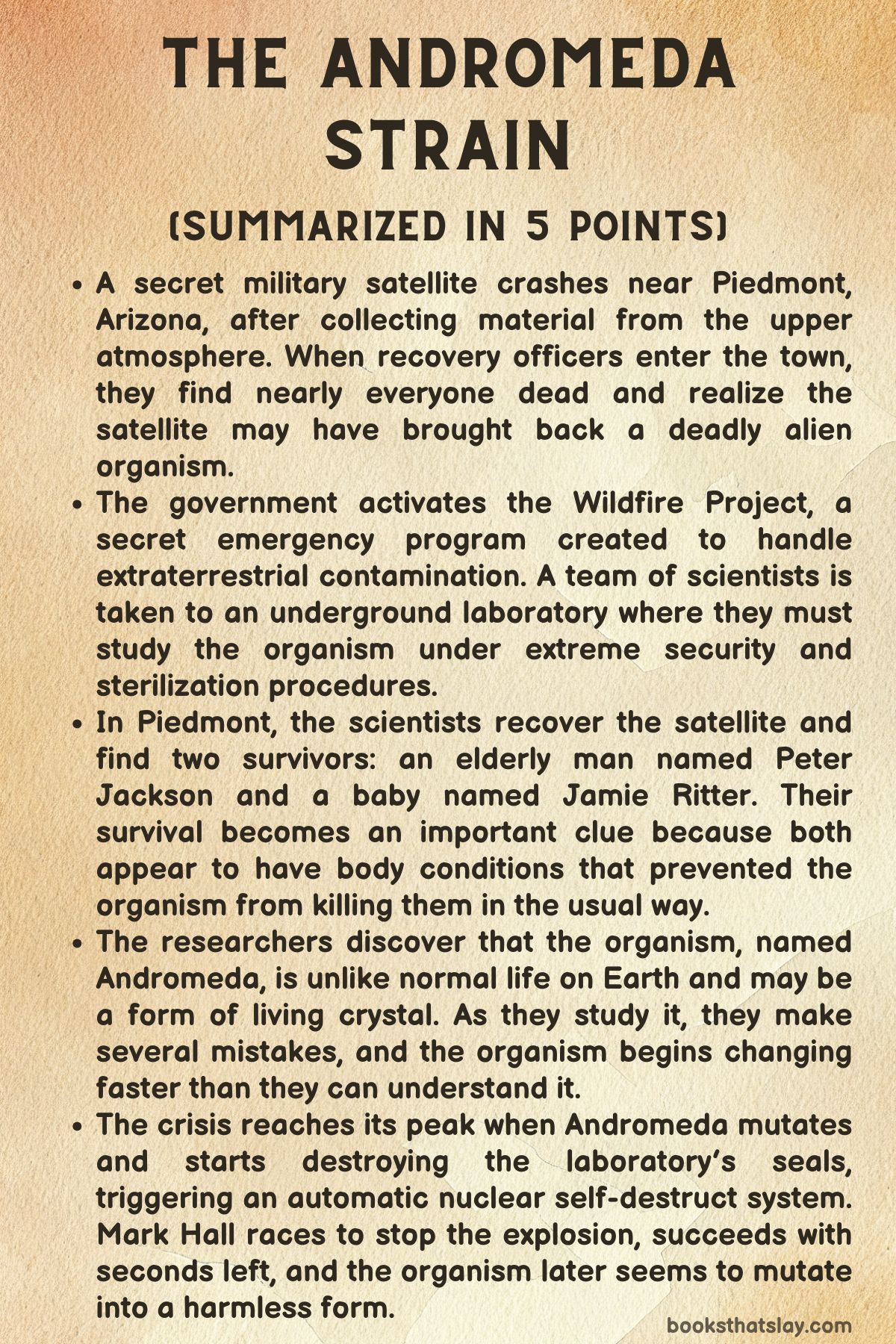 The Andromeda Strain Summary