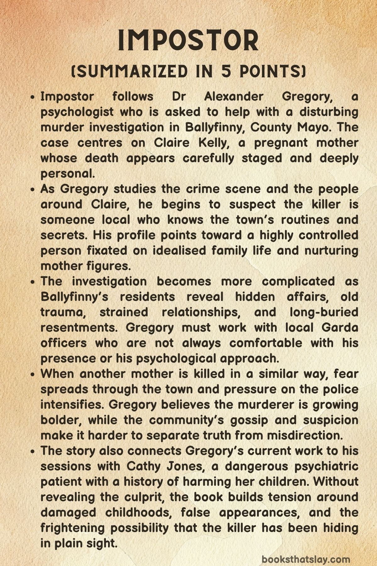 Impostor by LJ Ross Summary