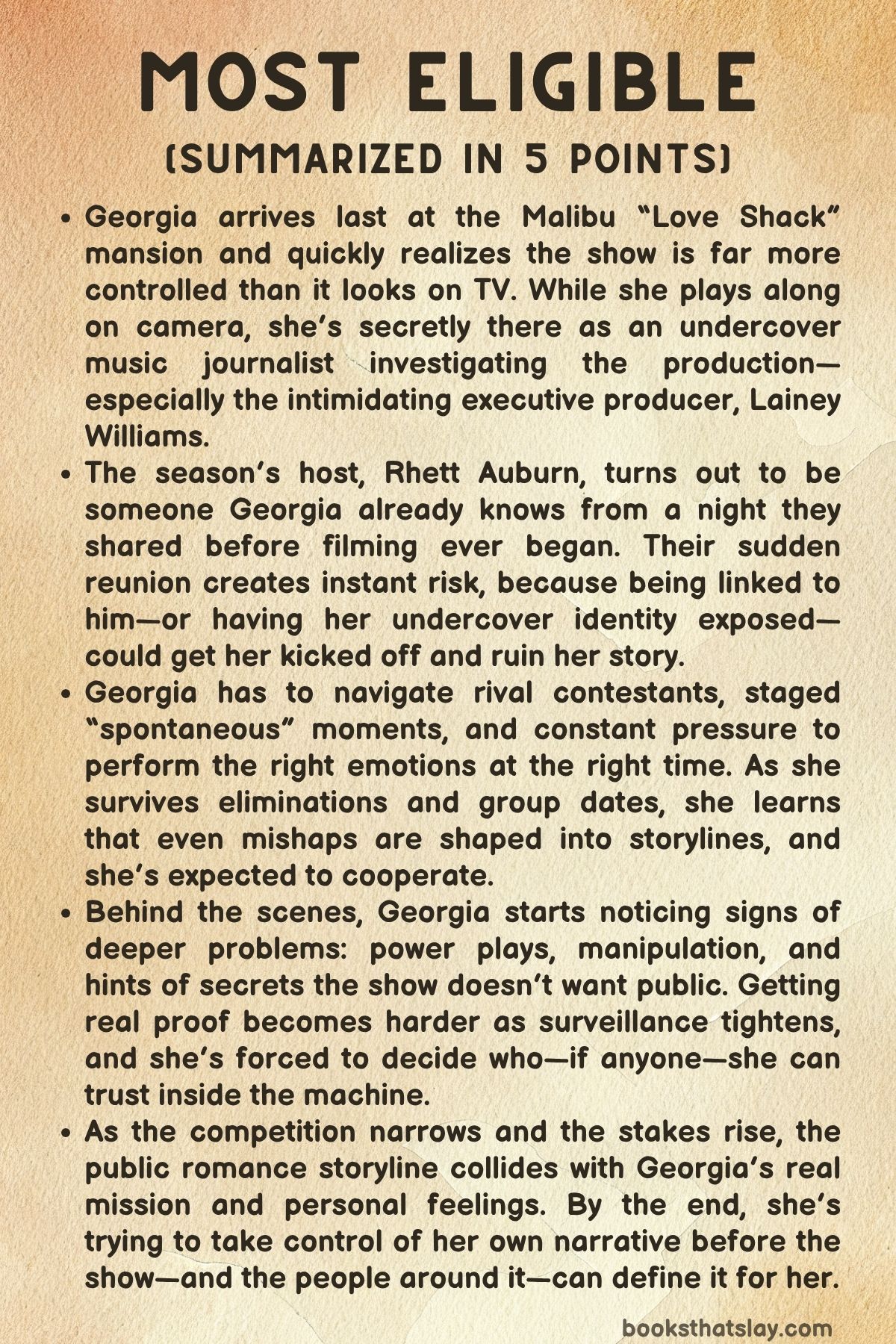 Most Eligible Summary