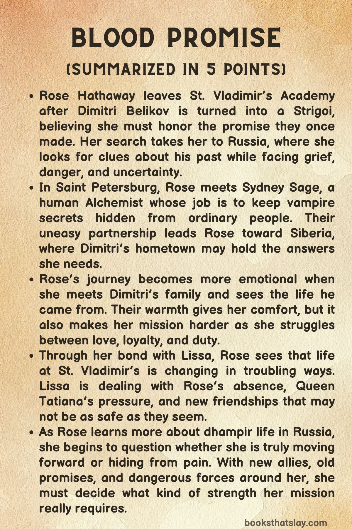 Blood Promise Summary