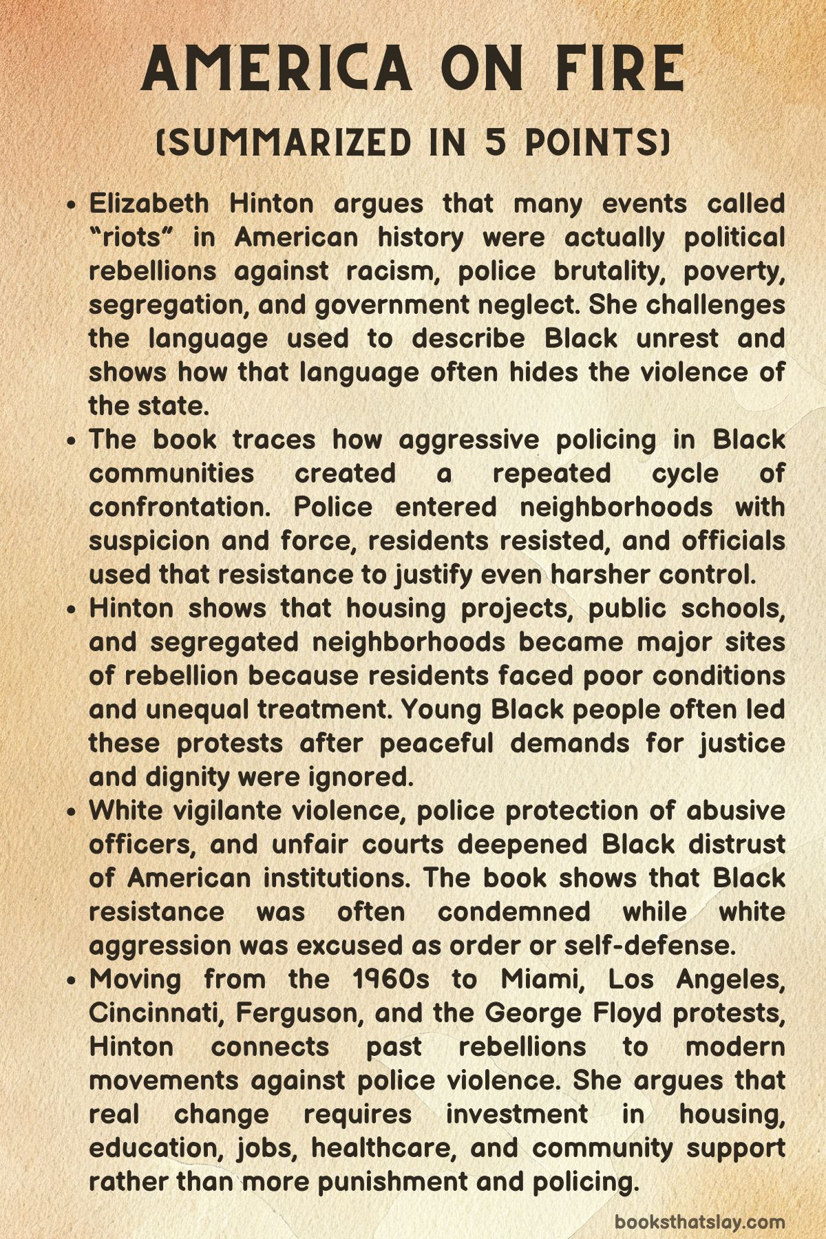 America on Fire Summary