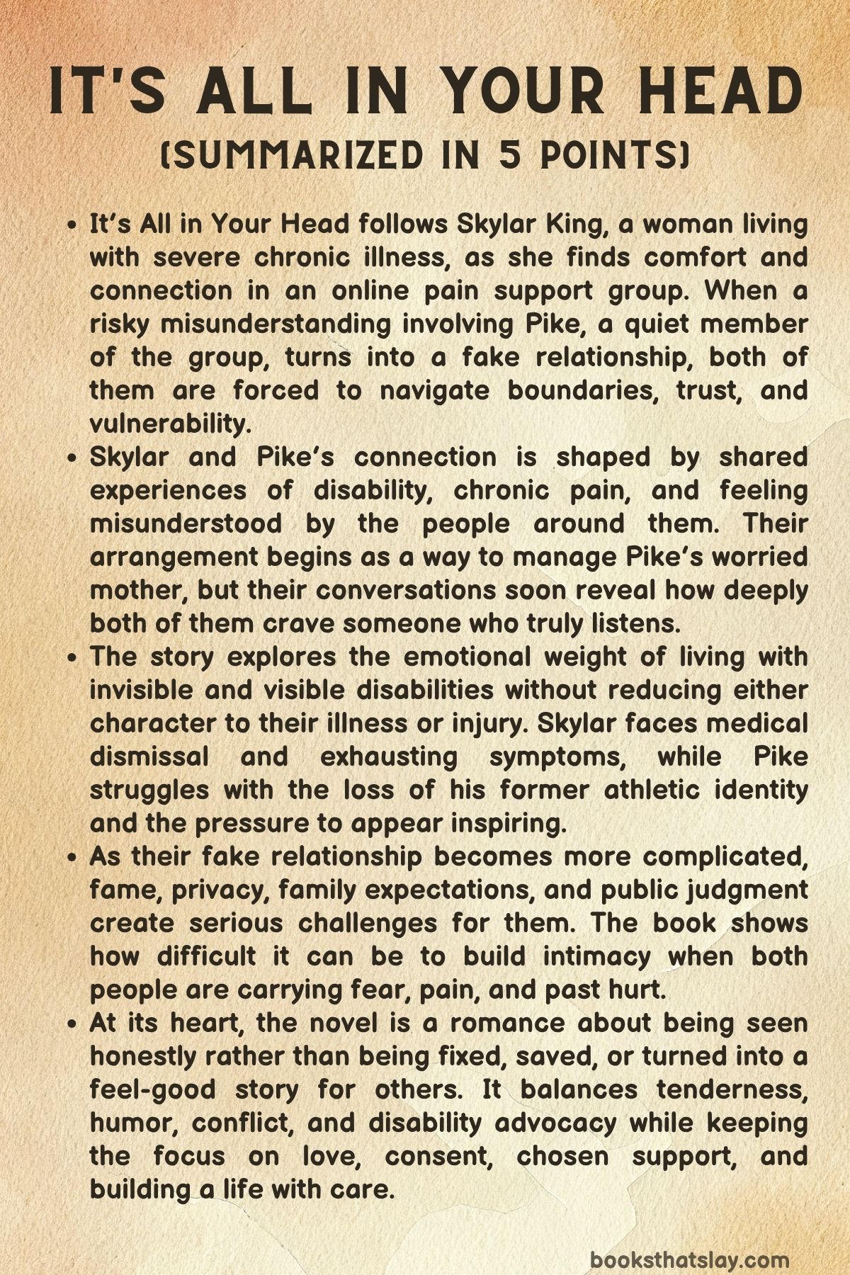 It's All In Your Head Summary