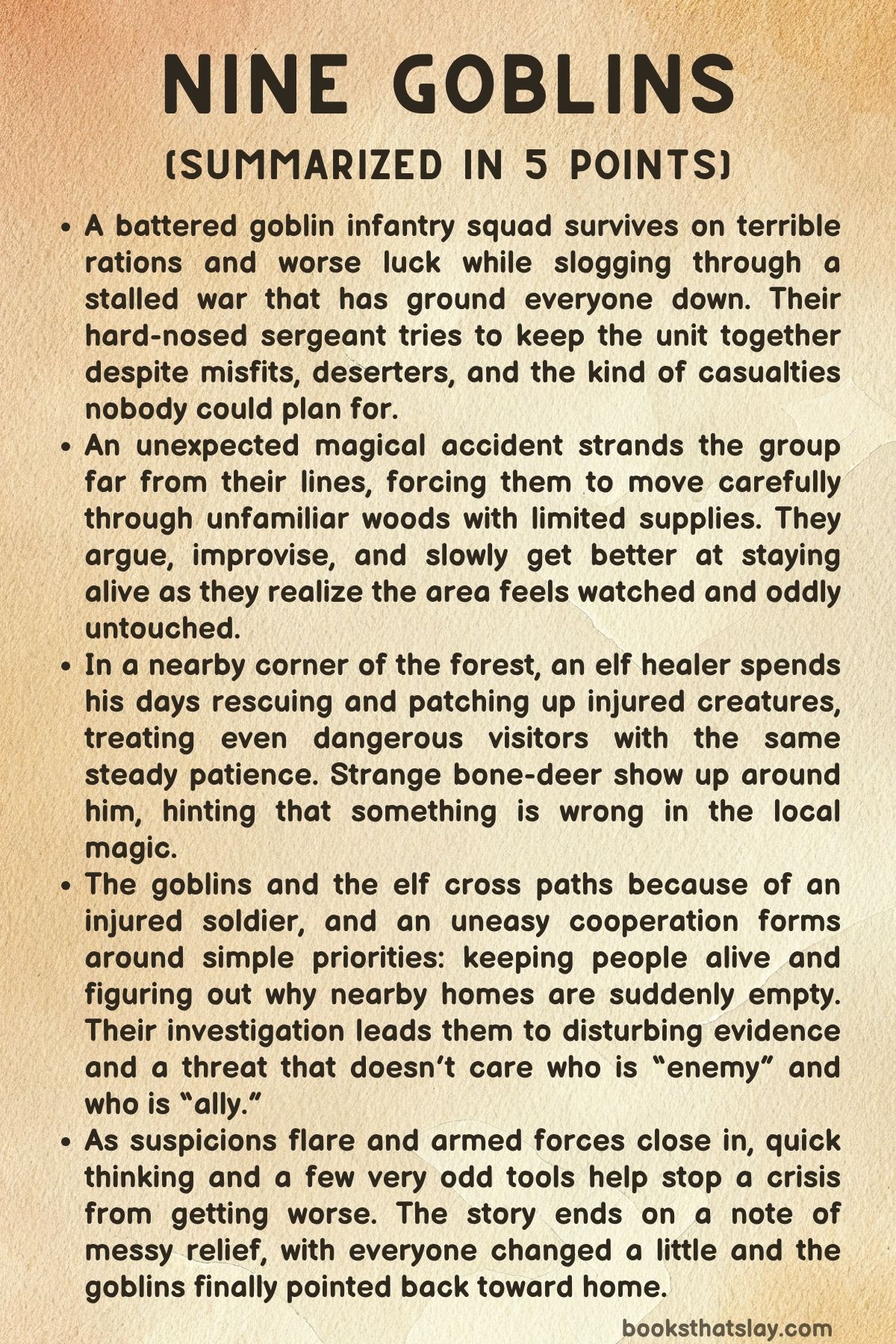 Nine goblins Summary