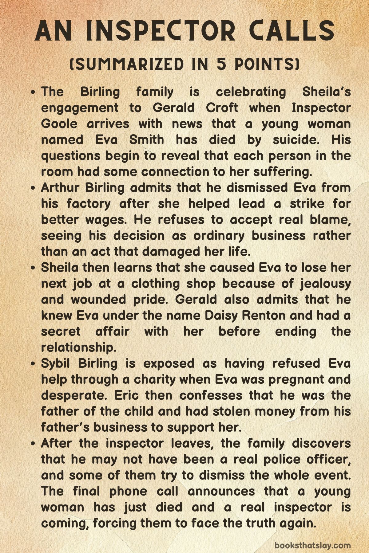 An Inspector Calls Summary