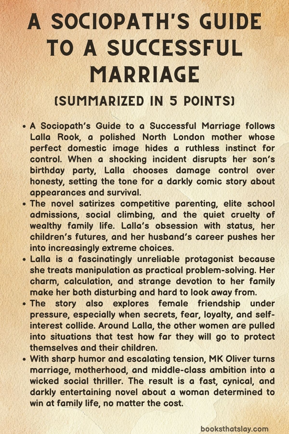 A Sociopath's Guide to a Successful Marriage Summary