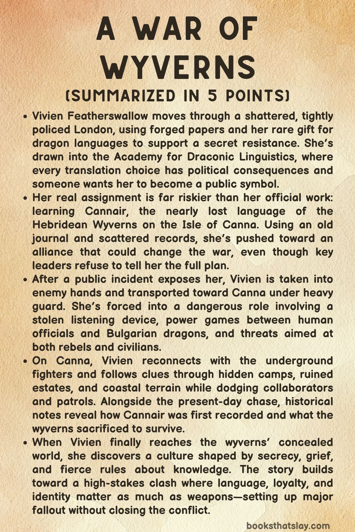 A War of Wyverns Summary