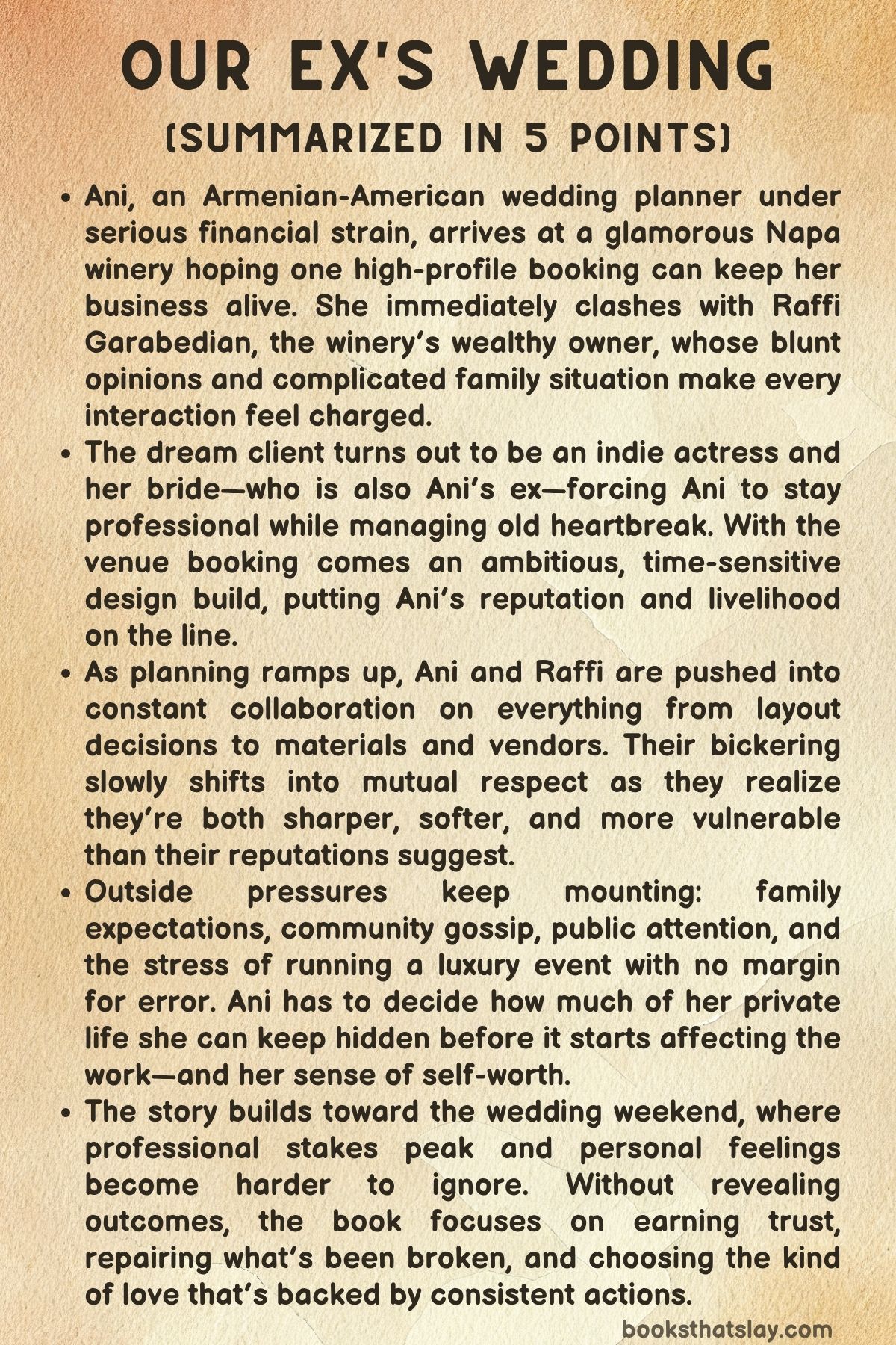Our Ex's Wedding Summary