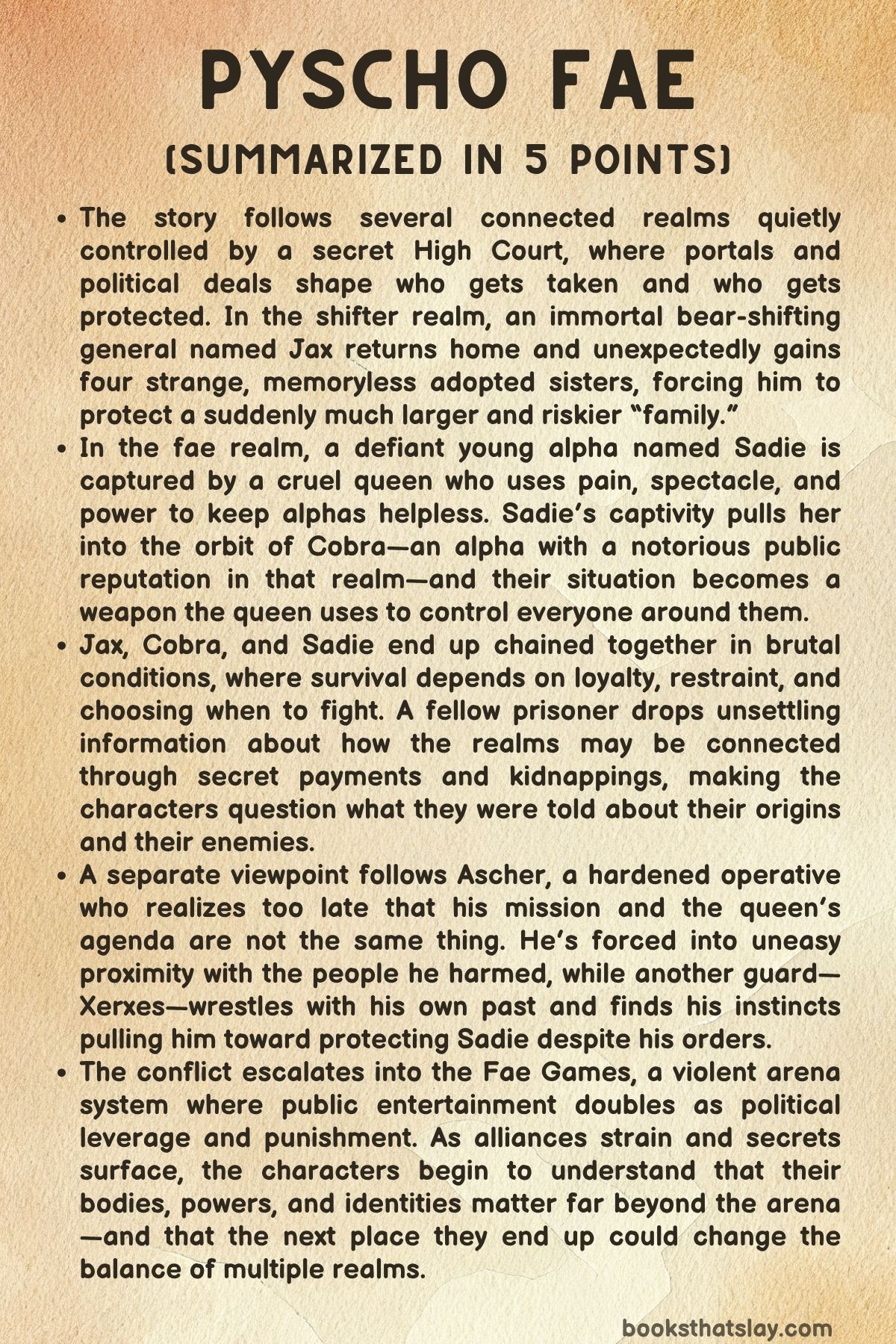 psycho fae summary