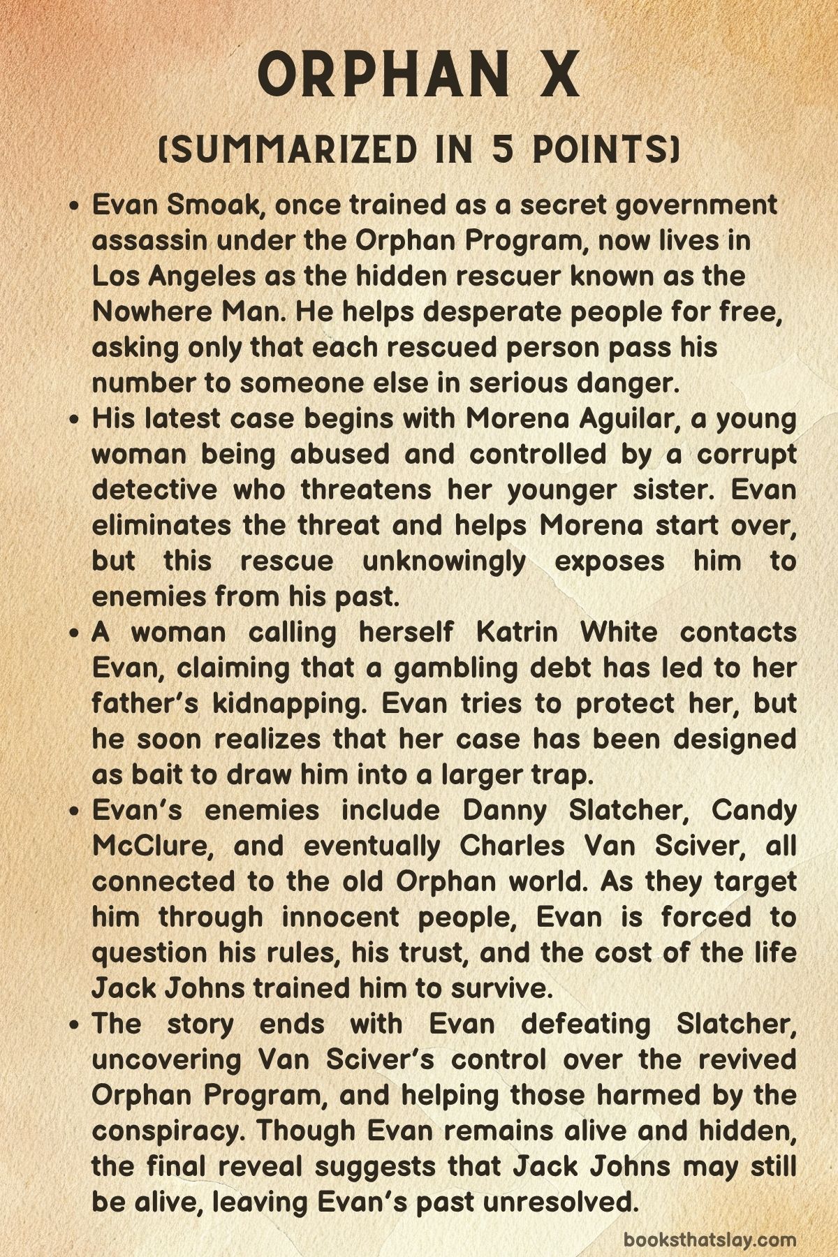 orphan x summary