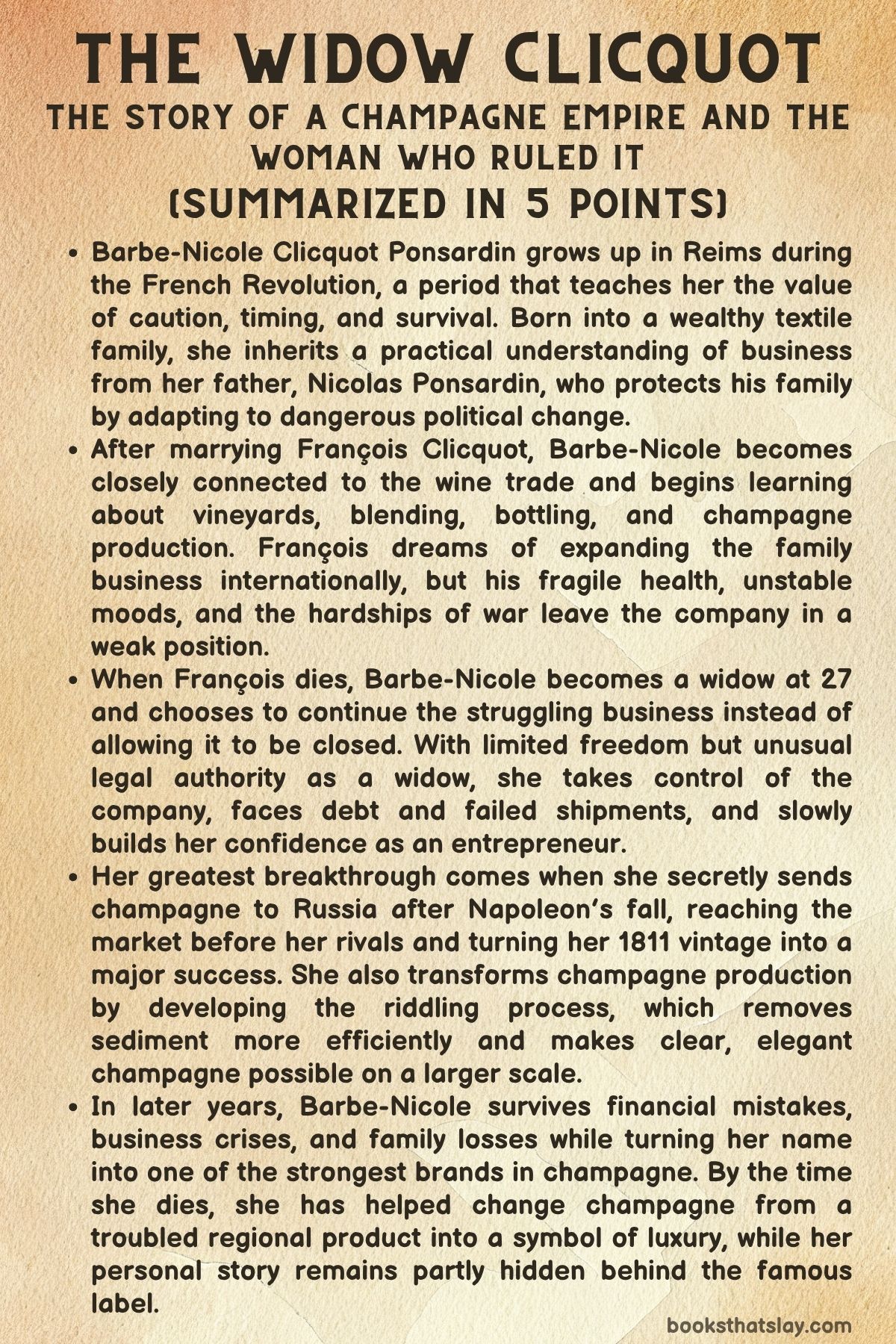the widow clicquot summary
