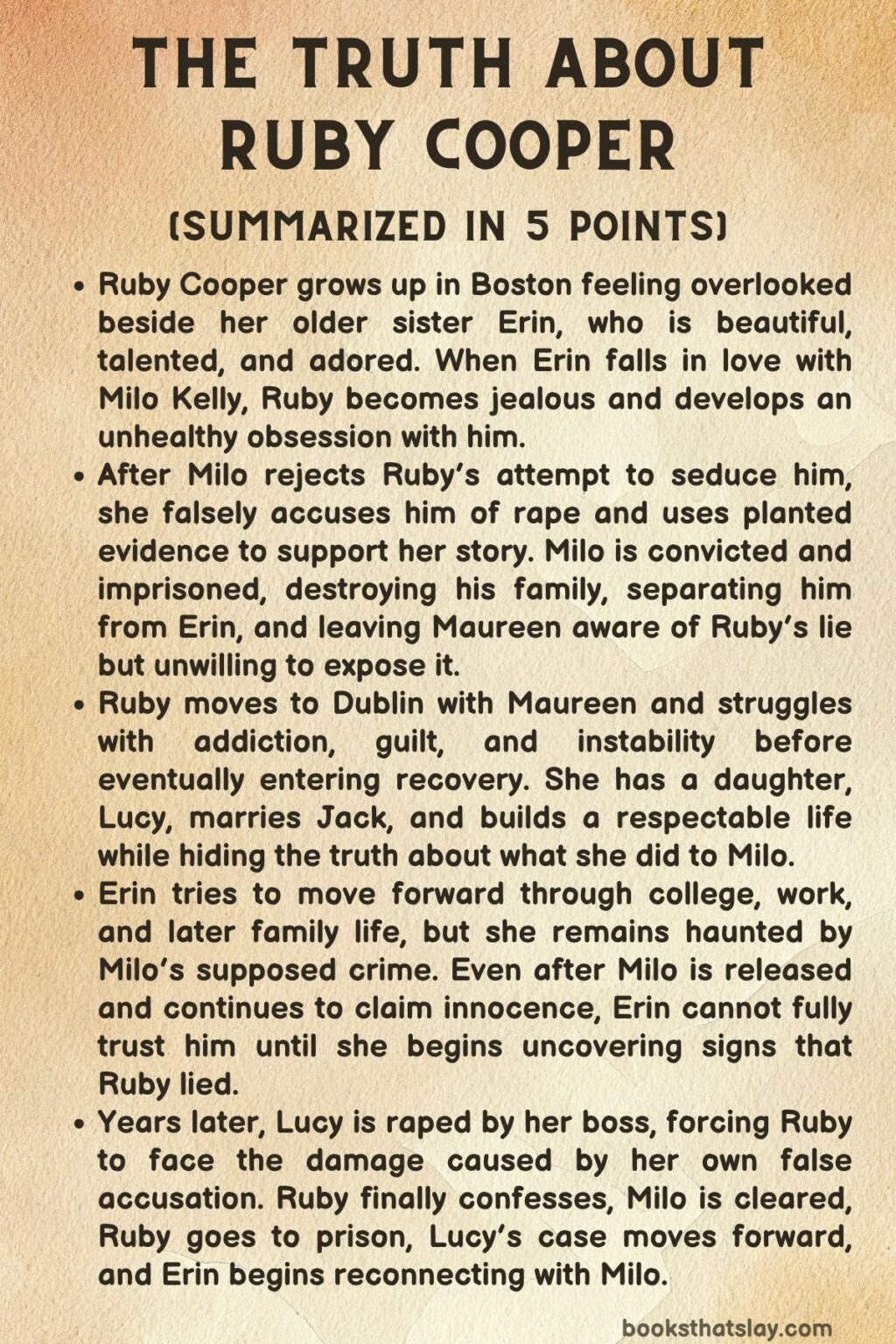 The Truth About Ruby Cooper Summary, Characters and Themes