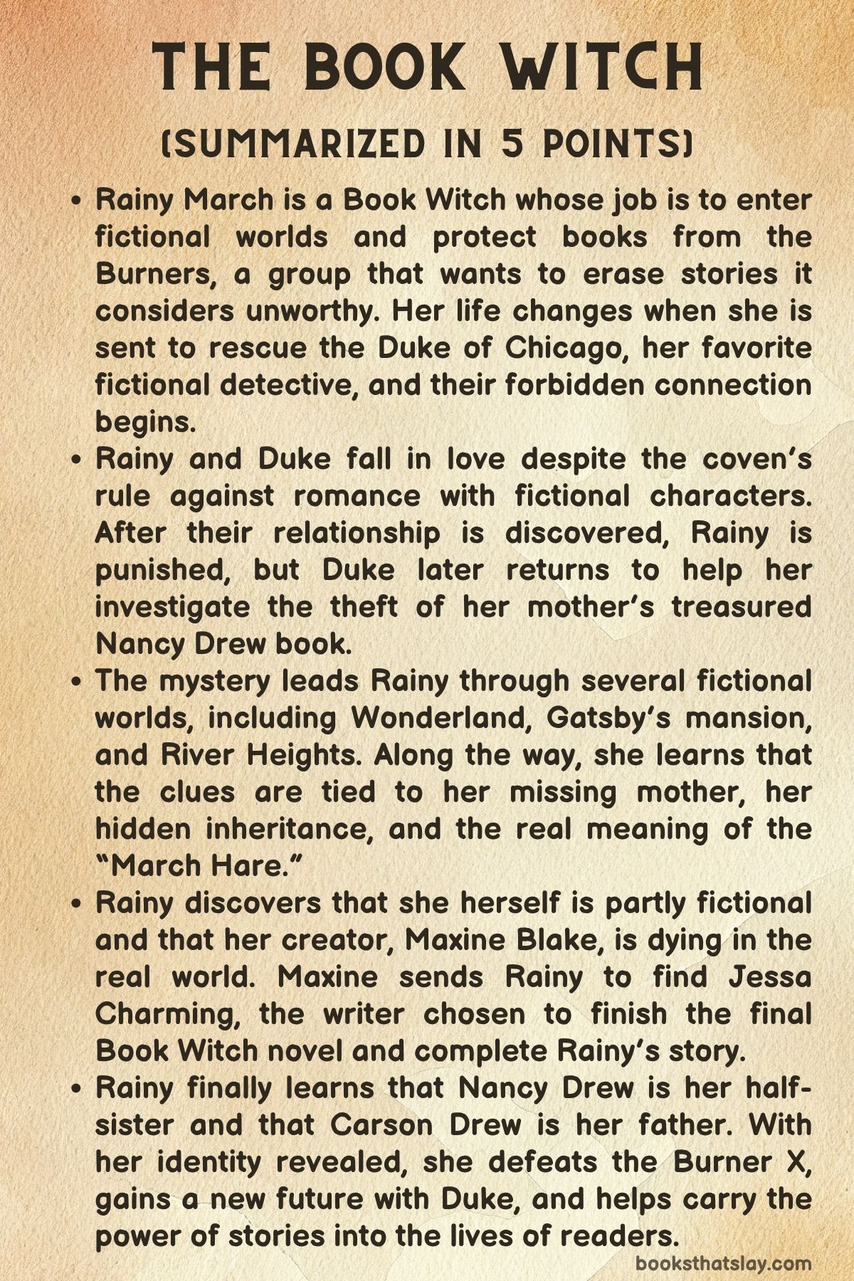 the book witch summary