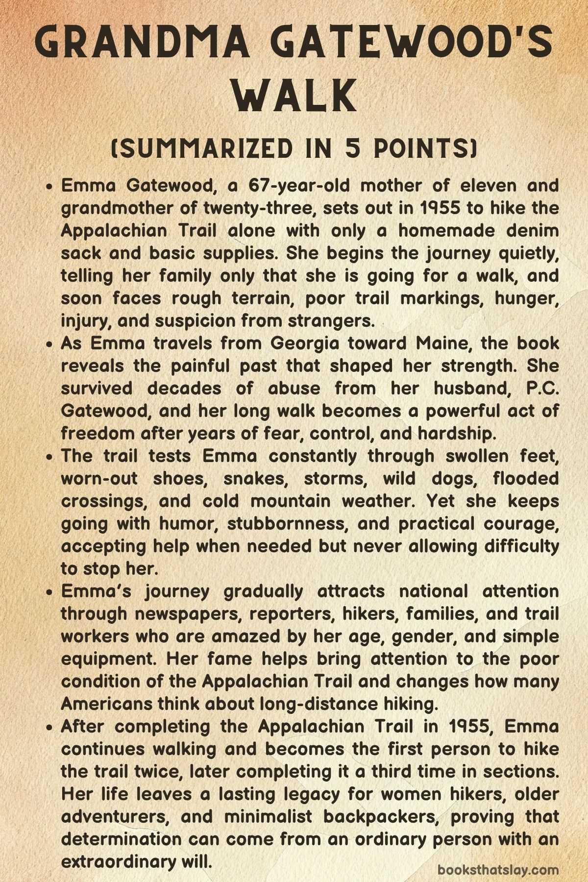 grandma gatewood's walk summary