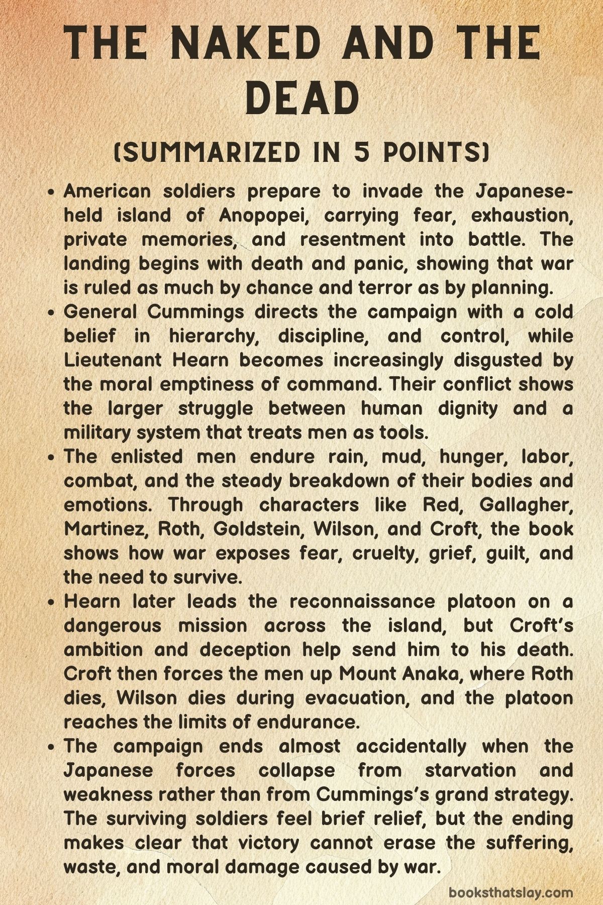 the naked and the dead summary