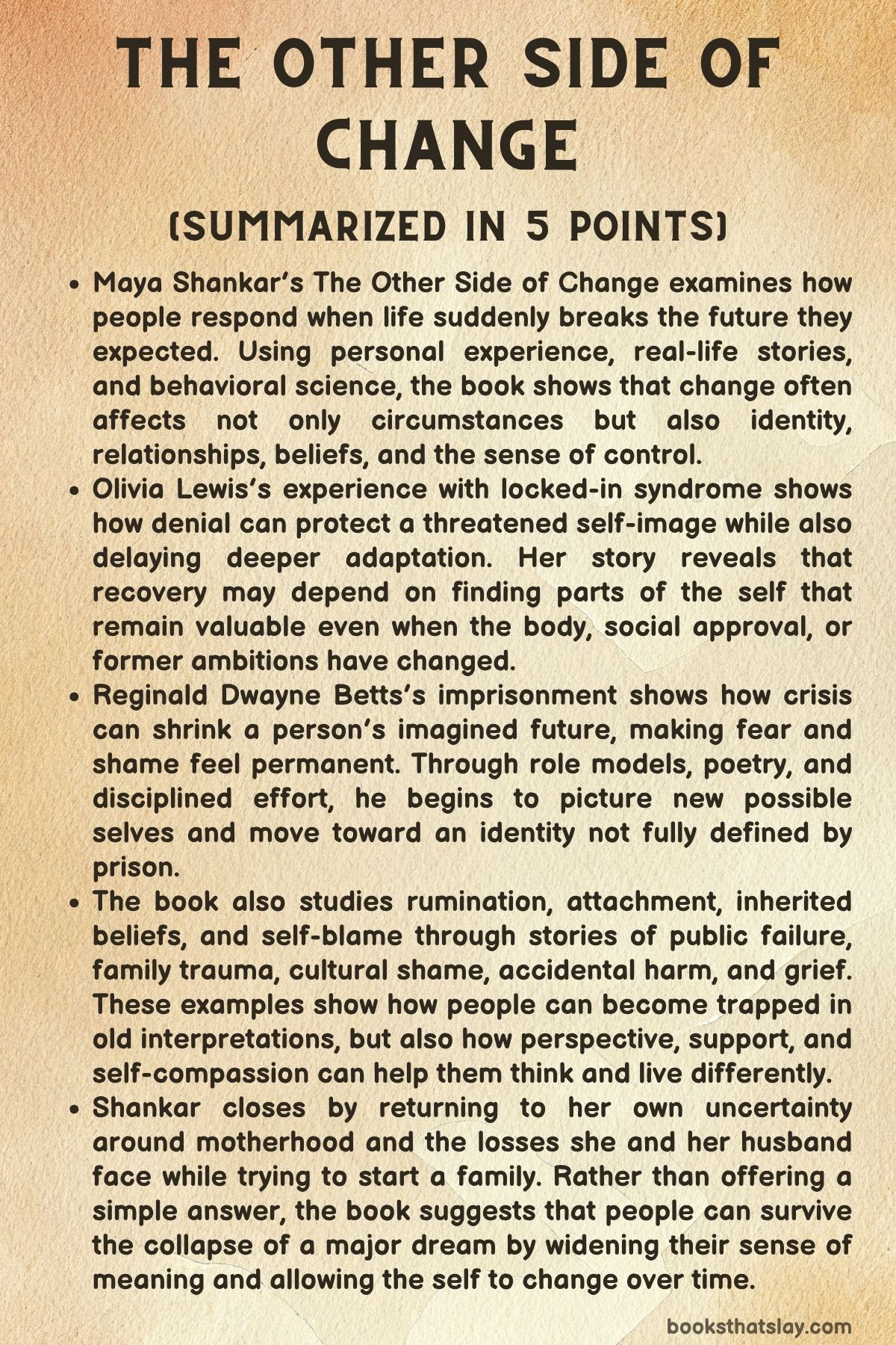 the other side of change summary