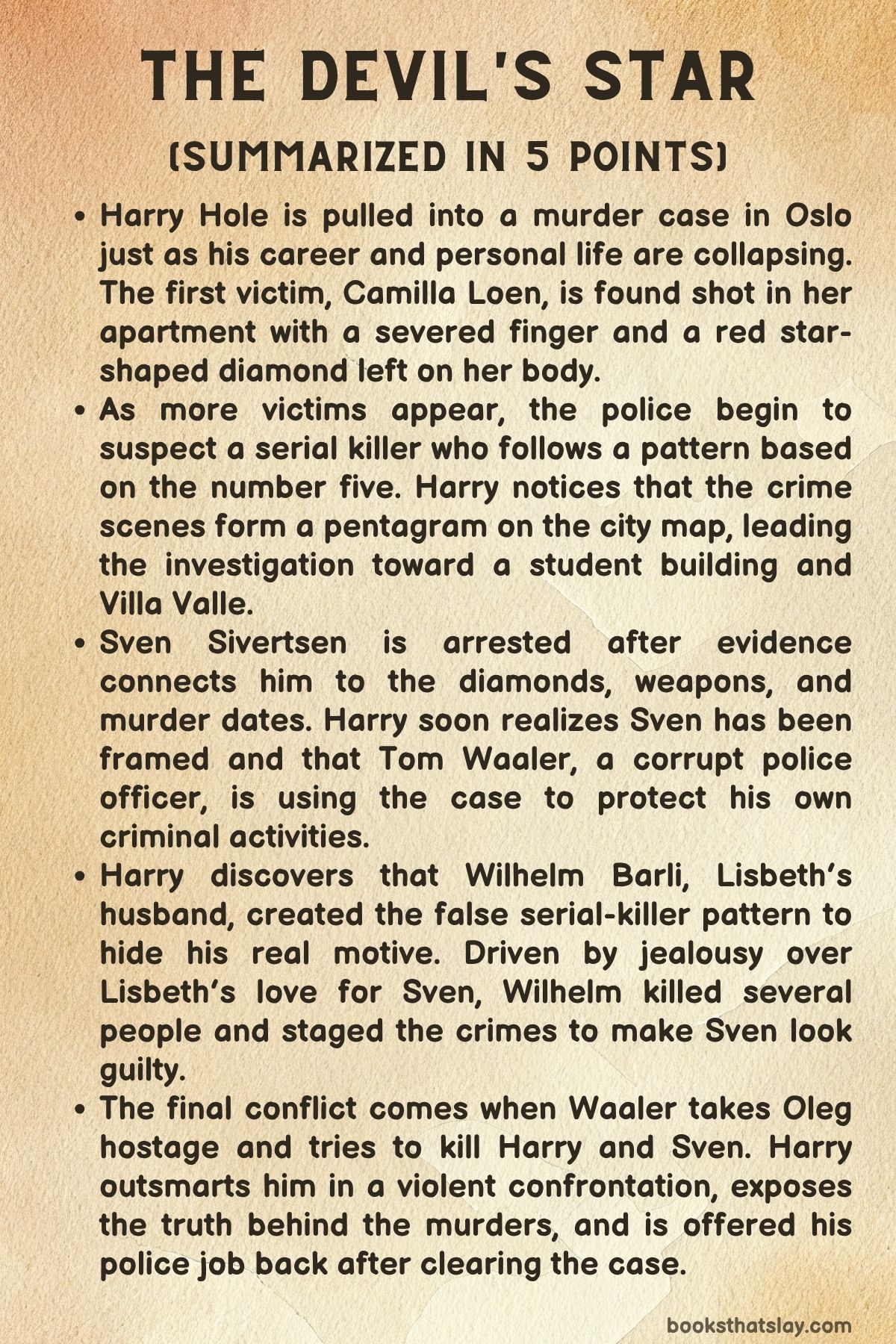 the devil's star summary