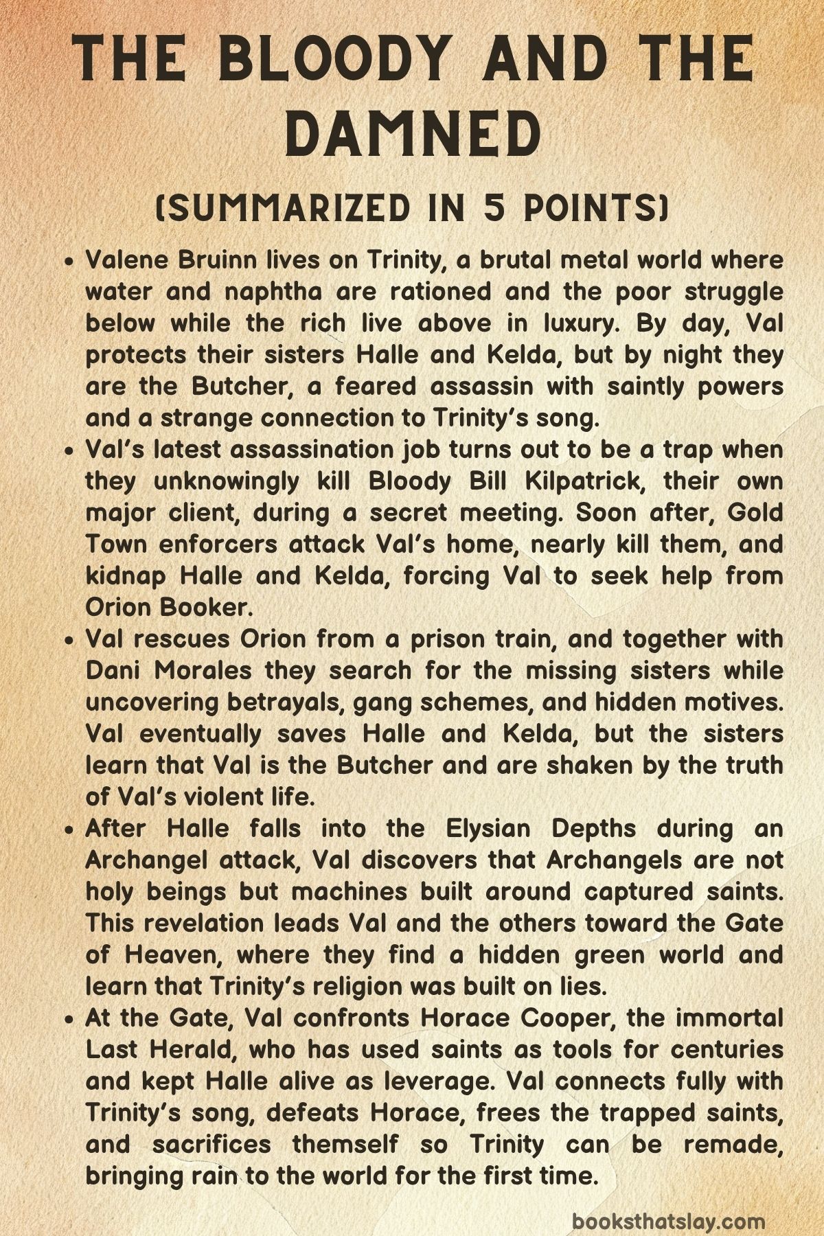 the bloody and the damned summary