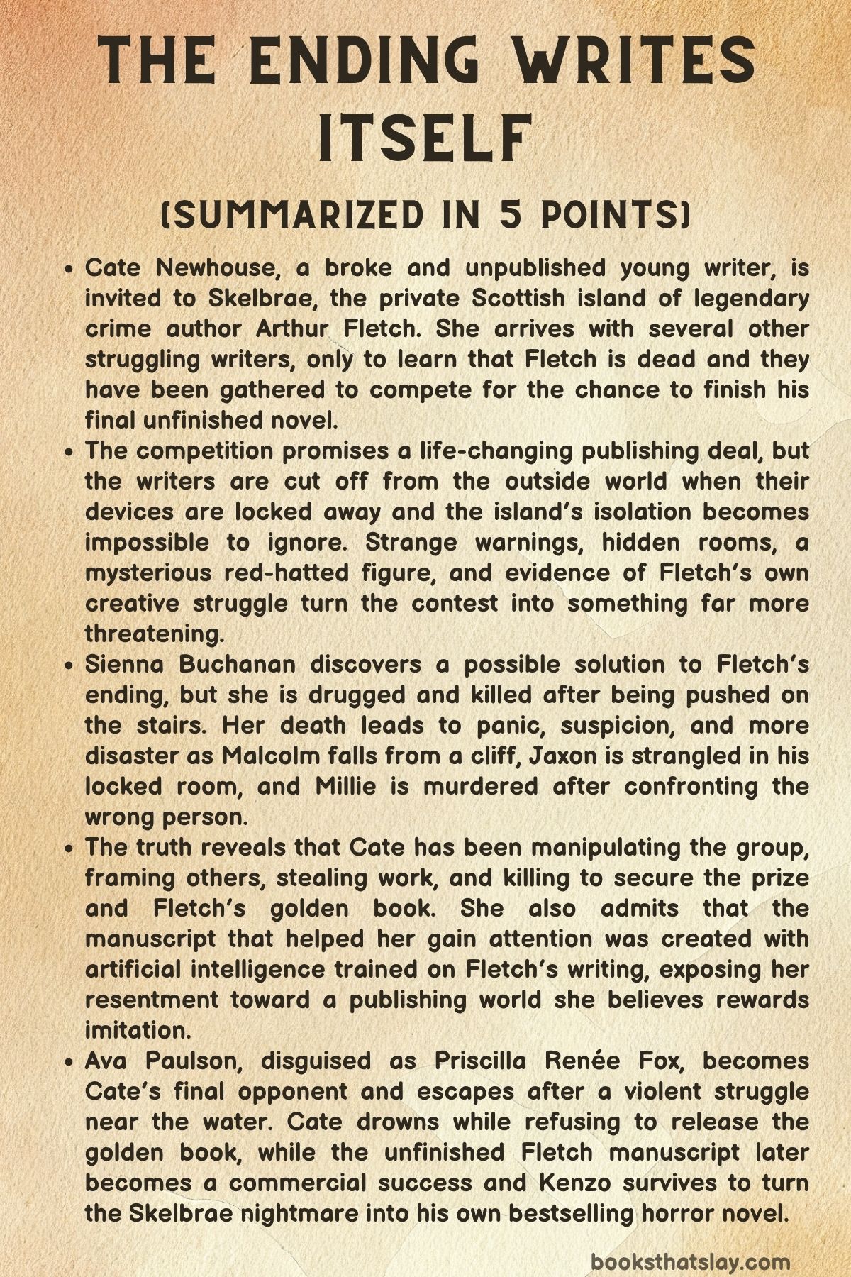 the ending writes itself summary