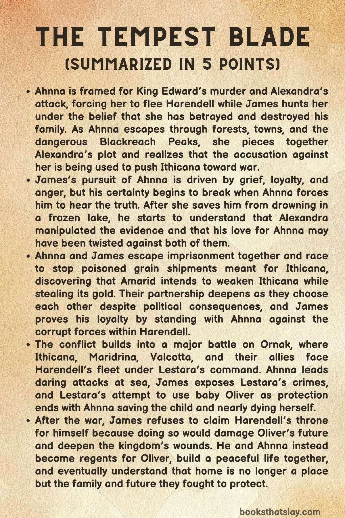 the tempest blade summary