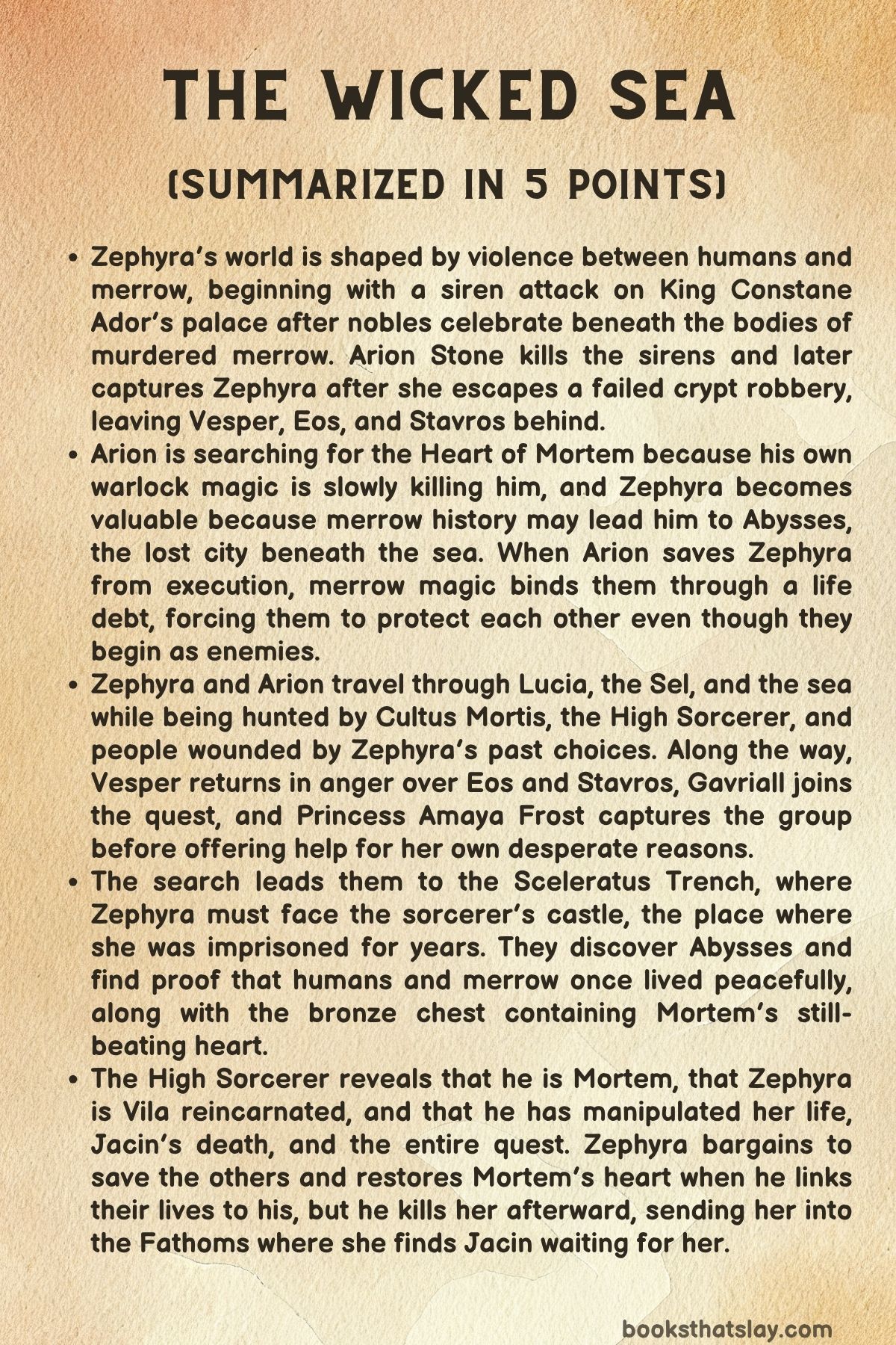 the wicked sea summary