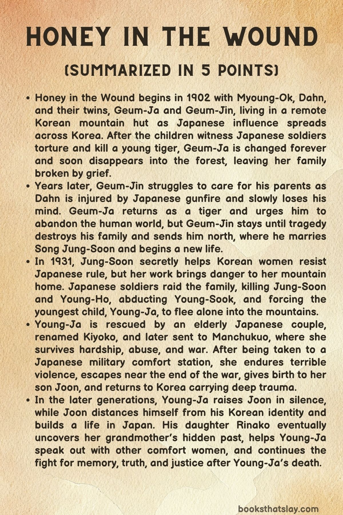 Honey in the Wound Summary