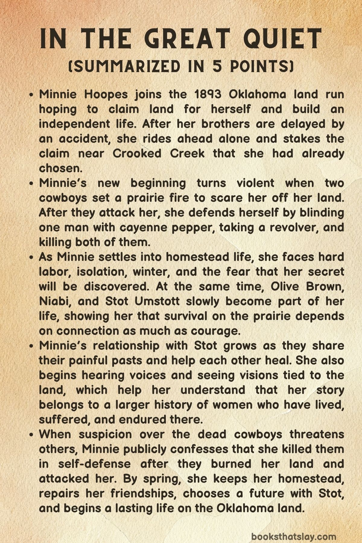 In the Great Quiet Summary