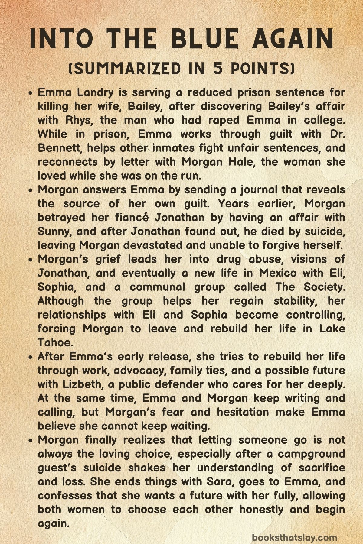 Into the Blue Again Summary