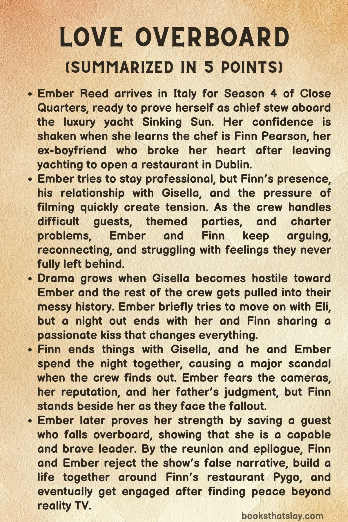 Love Overboard Summary