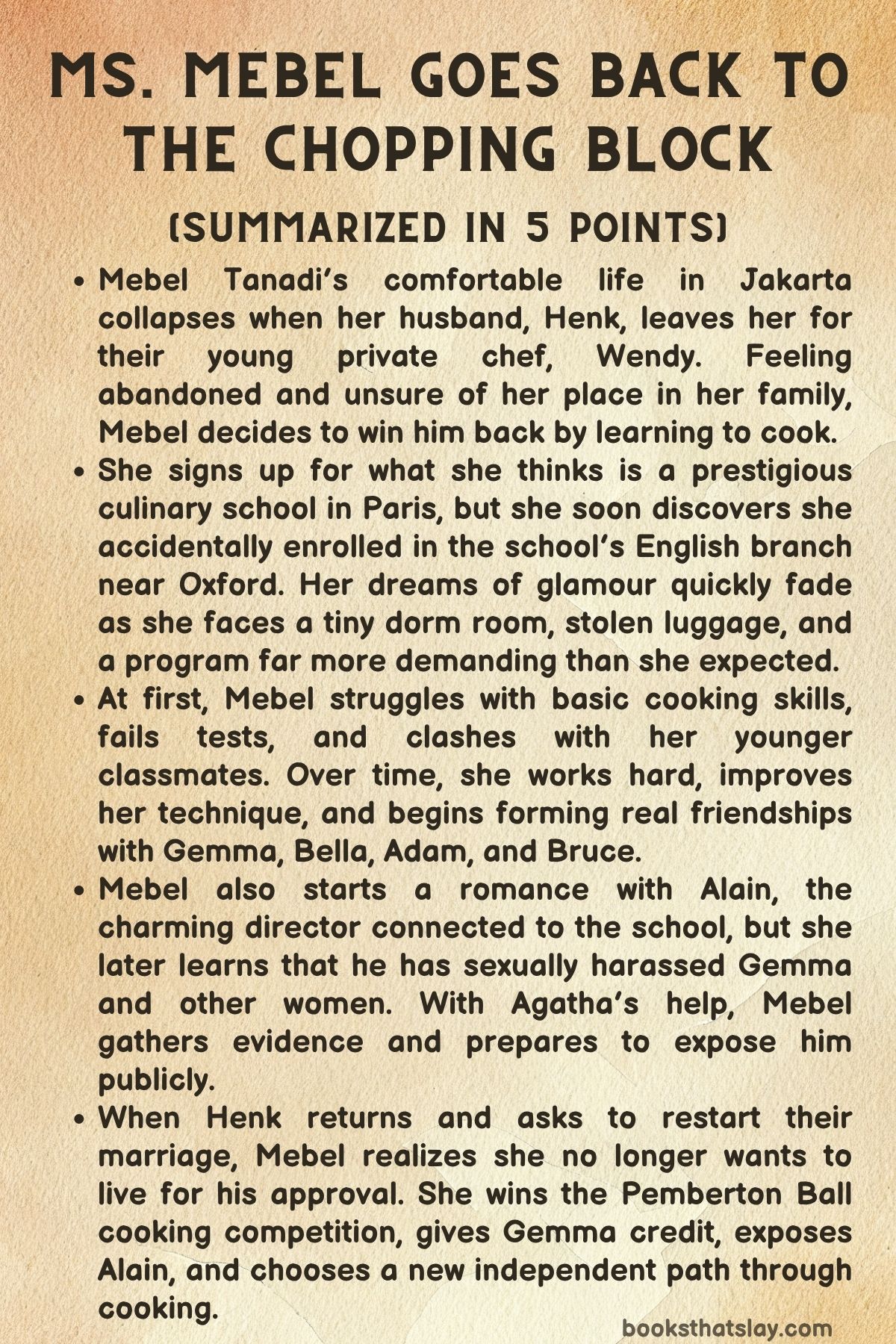 Ms. Mebel Goes Back to the Chopping Block Summary