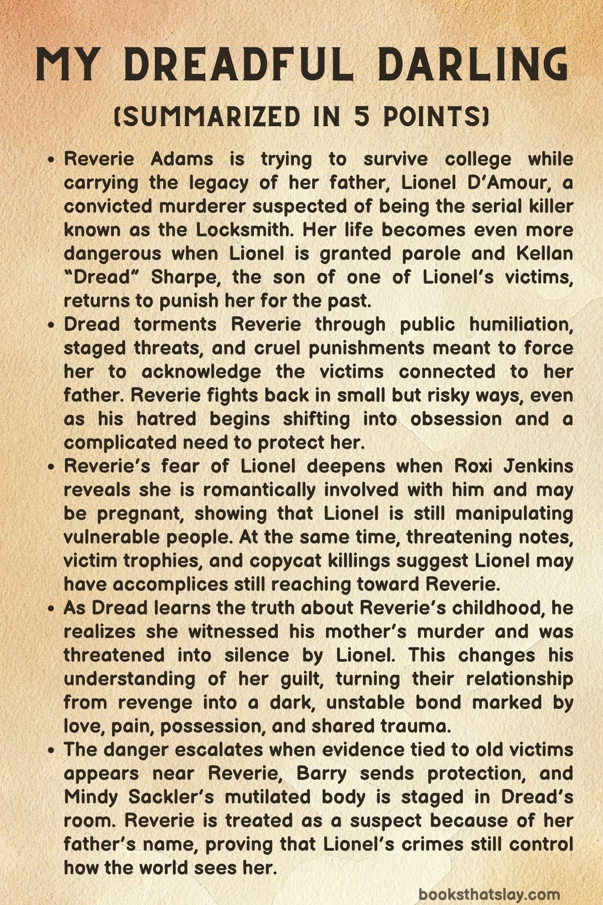 My Dreadful Darling Summary