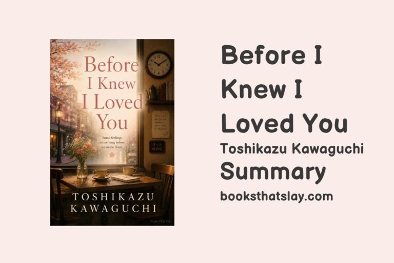 Before I Knew I Loved You Summary, Characters and Themes