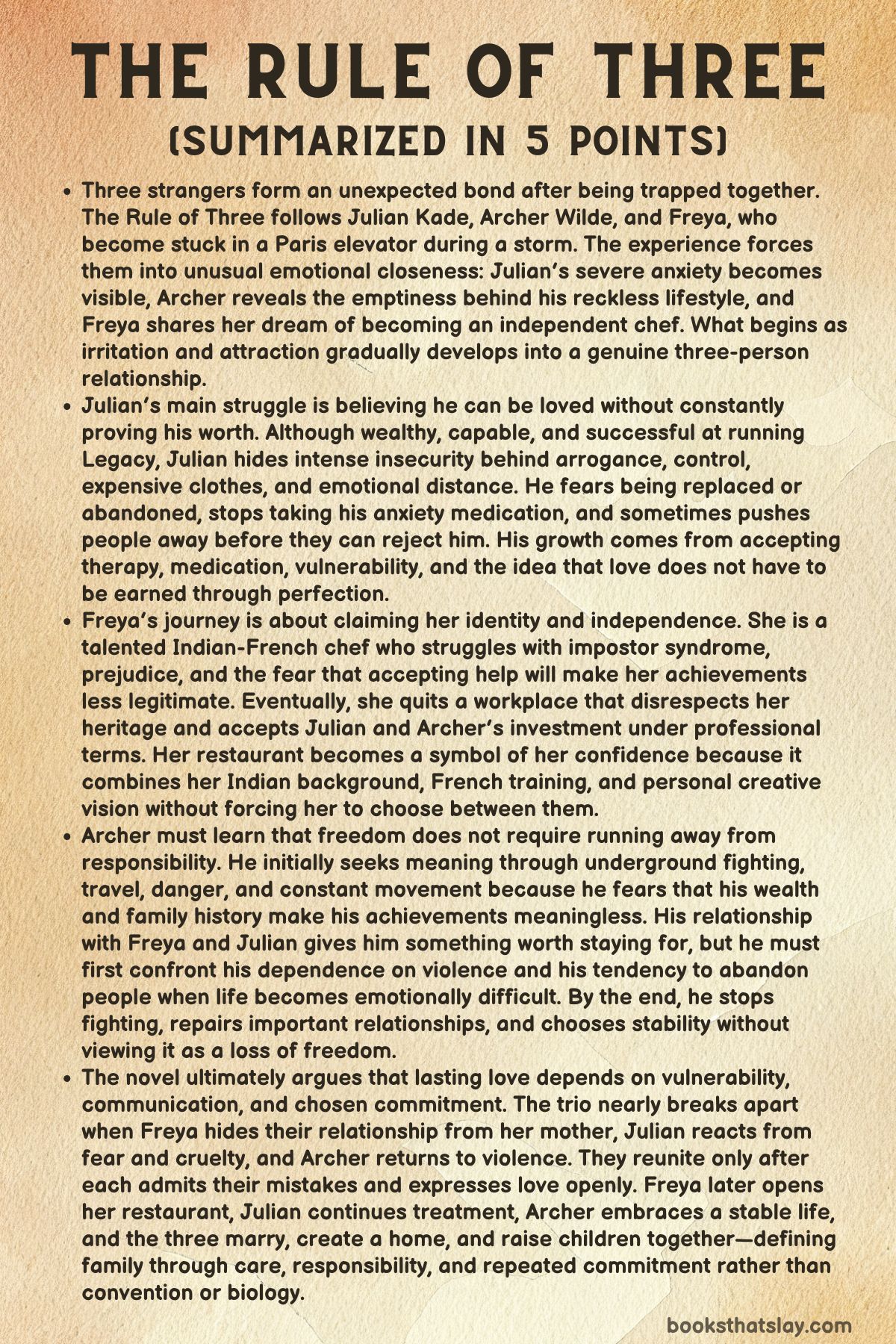the rule of three summary